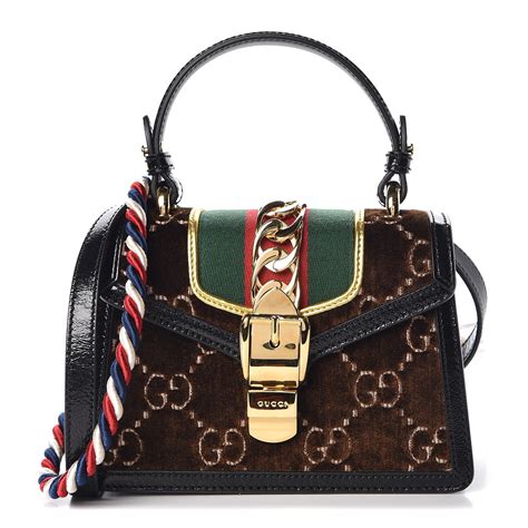 gucci sylvie velvet bag|gucci sylvie bag history.